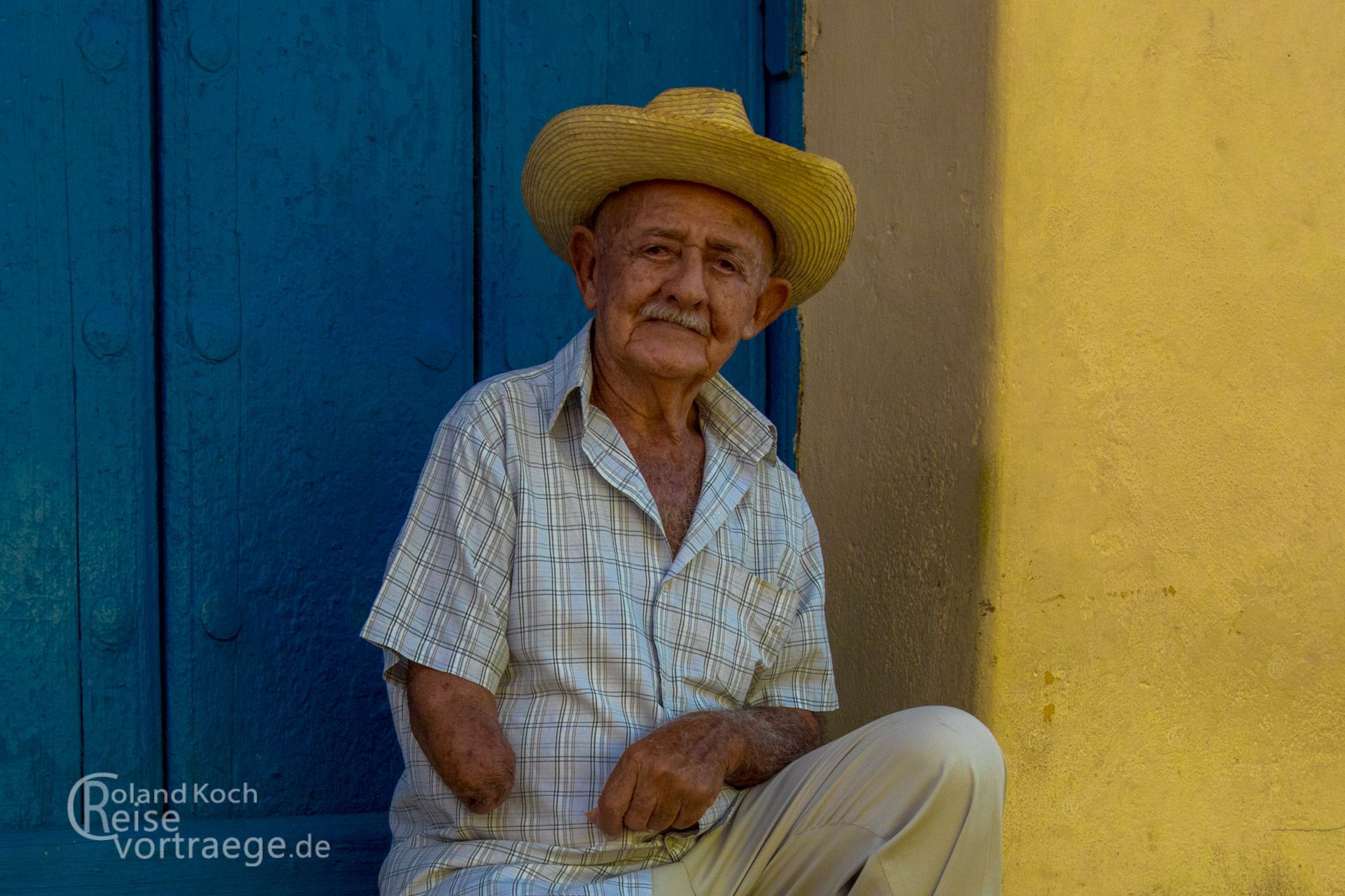 Kuba, Cuba,  Trinidad, Portrait eines alten Mannes